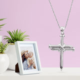 Three Nail Cross Sterling Silver Pendant