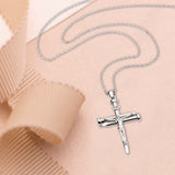 Three Nail Crucifix Sterling Silver Pendant