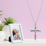 Three Nail Crucifix Sterling Silver Pendant