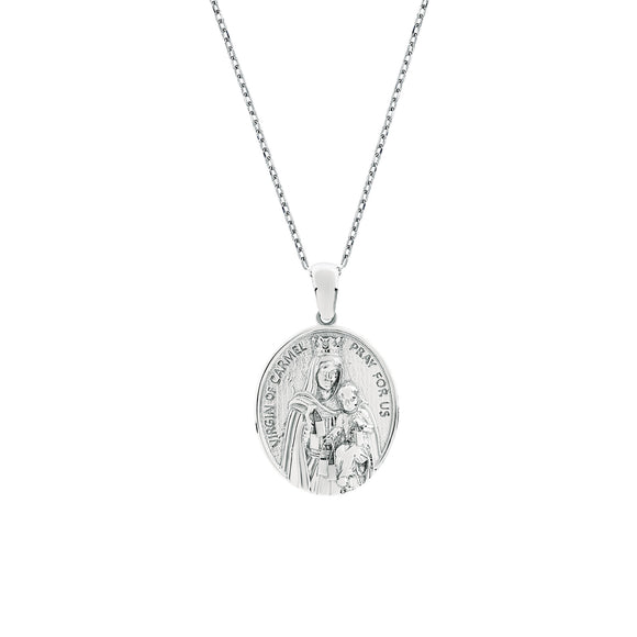 Our Lady of Mount Carmel Sterling Silver Pendant