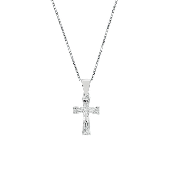 Small Crucifix Sterling Silver Pendant