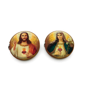 Icon Tape Measures - Sacred Heart of Jesus and Immaculate Heart of Mary