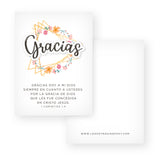 Thank You Cards with 1 Corinthians 1:4 – Spanish