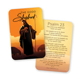 Wallet Scripture Card, Psalm 23 - Good Shepherd, Sunset KJV