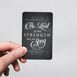 Wallet Scripture Card, Teacher – Psalm 118:14
