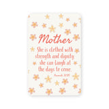 Wallet Scripture Card, Mother – Proverbs 31:25