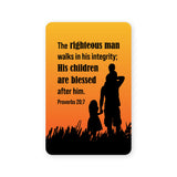Wallet Scripture Card, Father – Proverbs 20:7