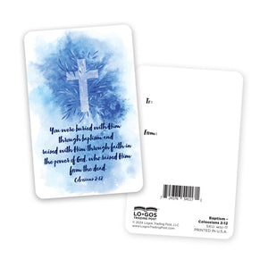 Wallet Scripture Card, Baptism – Colossians 2:12