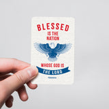 Wallet Scripture Card, Patriotic – Psalm 33:12