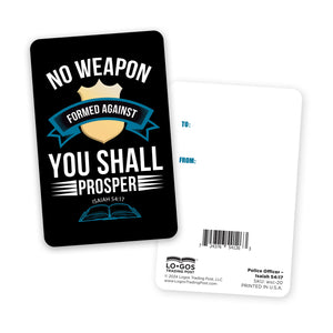 Wallet Scripture Card, Police Officer – Isaiah 54:17