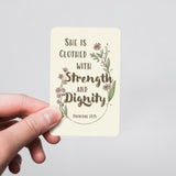 Wallet Scripture Card, Pastor's Wife – Proverbs 31:25