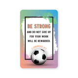 Wallet Scripture Card, Soccer - 2 Chronicles 15:7