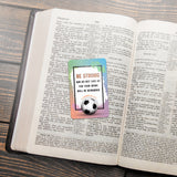 Wallet Scripture Card, Soccer - 2 Chronicles 15:7