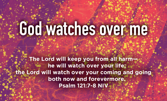 Children and Youth, Pass Along Scripture Cards, God Watches Over Me, Psalm 121:7-8, Pack of 25 - Logos Trading Post, Christian Gift