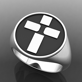 Logos Jewelry - In His Image, Sterling Ring (Mens) - Logos Trading Post, Christian Gift