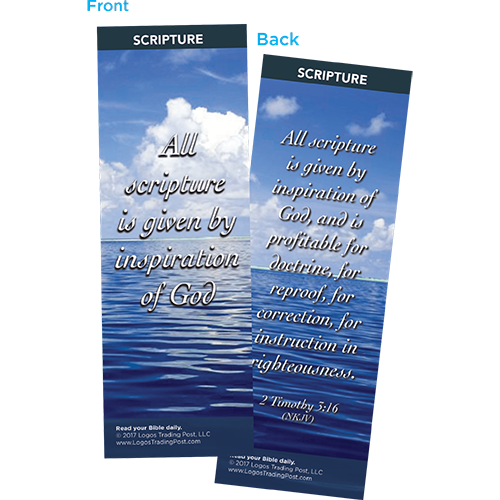 All Scripture is Given By Inspiration of God Bookmarks, Pack of 25 - Christian Bookmarks