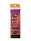 Children's Christian Bookmark, God Watches Over Me, Psalm 121:7-8 - Pack of 25 - Logos Trading Post, Christian Gift