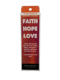 Children's Christian Bookmark, Faith Hope Love, 1 Corinthians 13:13 - Pack of 25 - Logos Trading Post, Christian Gift