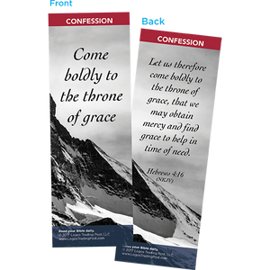 Come Boldly to the Throne of Grace Bookmarks, Pack of 25 - Christian Bookmarks