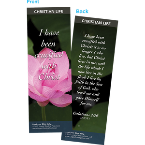 I Have Been Crucified with Christ Bookmarks, Pack of 25 - Christian Bookmarks