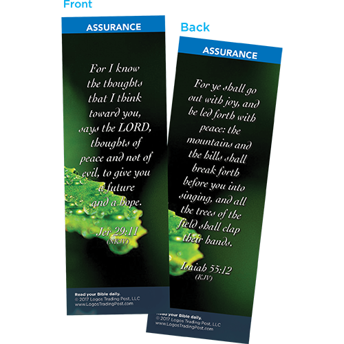 For I Know the Thoughts That I Think Toward You Says the Lord Bookmarks, Pack of 25