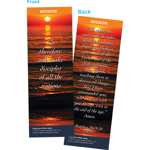 Go Therefore and Make Disciples of All the Nations Bookmarks, Pack of 25 - Christian Bookmarks