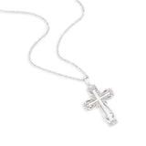 Elegant Cross Sterling Silver Necklace
