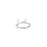 Freedom Sterling Silver Script Cross Ring, Words of Life Collection
