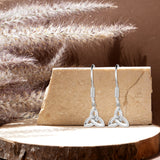 Trinity Symbol Earrings with CZ Accents