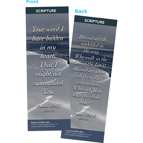 Your Word I Have Hidden in My Heart Bookmarks, Pack of 25 - Christian Bookmarks