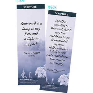 Your Word is a Lamp to My Feet Bookmarks, Pack of 25 - Christian Bookmarks