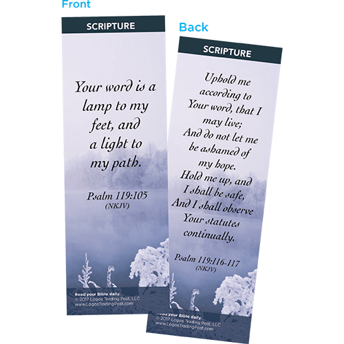 Your Word is a Lamp to My Feet Bookmarks, Pack of 25 - Christian Bookmarks