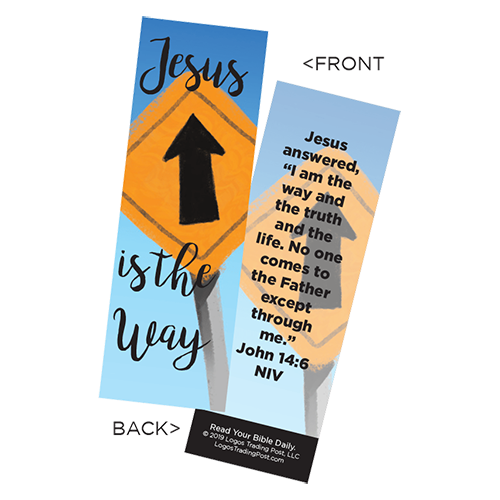 Children's Christian Bookmark, Jesus is the Way, John 14:6 - Pack of 25 - Christian Bookmarks