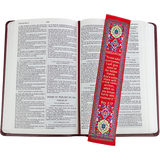 Woven Fabric Christian Bookmark: Promises of the Seven Churches of Revelations - Revelations 2:17