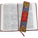 End Times, Seven Churches, Woven Fabric Christian Bookmark, Philadelphia, Signs of the End Times, Promises of the Seven Churches of Revelations, Silky Soft Revelations 3:2 Bookmarker for Novels Books and Bibles