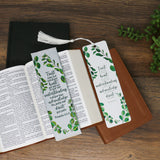 Trust in the Lord with all thine heart - Proverbs 3:5-6 Woven and Tasseled Bookmark Set