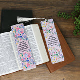 God is our refuge and strength - Psalm 46:1 Woven and Tasseled Bookmark Set