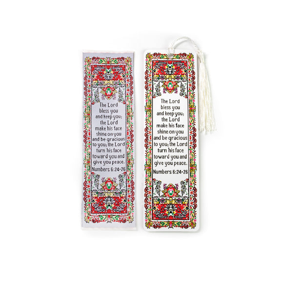 The Lord Bless You – Numbers 6:24-26 Woven and Tasseled Bookmark Set