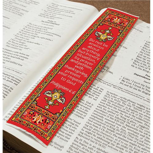 Logos Bookmark - Be Anxious for Nothing - Philippians 4:6