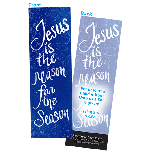Children and Youth Christmas Bookmark - Jesus is the Reason for the Season - Isaiah 9:6, Pack of 25