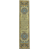 By His Stripes We Are Healed, Woven Fabric Christian Bookmark, Silky Soft Isaiah 53:5 Bookmarker for Novels Books and Bibles, Traditional Turkish Woven Design, Flexible Memory Verse Bookmark Gift