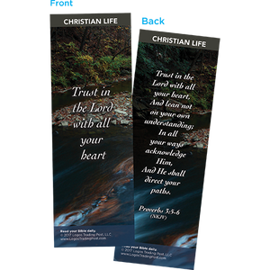 Trust in the Lord with All Your Heart Bookmarks, Pack of 25 - Christian Bookmarks