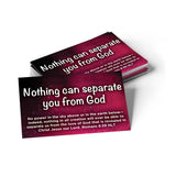 Children's Pass Along Scripture Cards - Nothing Can Separate You From God, Pack of 25 - With Stand