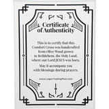 First Communion - Medium Deluxe Comfort Cross in Gift Box Certificate of Authenticity