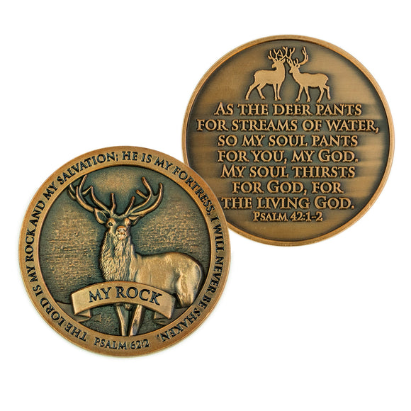 Wildlife Challenge Coin, American Elk Deer Nature Coin