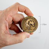 Mighty Men of God Lion Challenge Coin