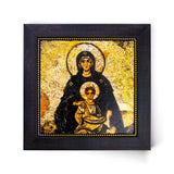 The Virgin Mary and Child Christ,  The Apes Mosaic, Hagia Sophia Framed Stone Icon