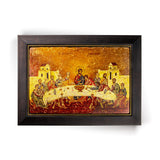 The Last Supper – Byzantine Framed Stone Icon