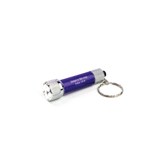 Jesus is the Way - Purple 5 LED Flashlight Keychain