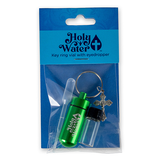 Catholic Holy Water Bottle Keychain Kit - Green